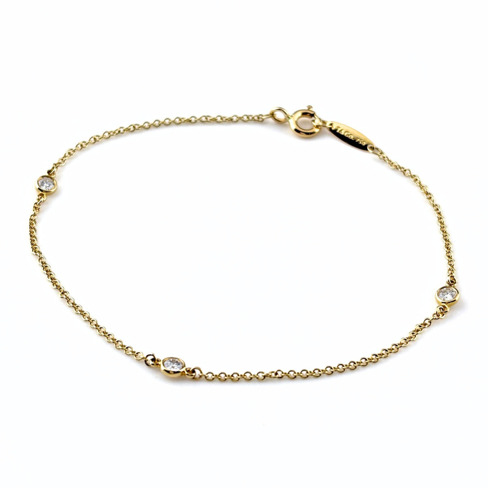 TIFFANY & CO. Gold Diamond Charm Bracelet